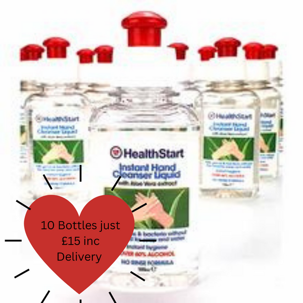 Hand Sanitiser Special Offer - 10 Bottles for £15