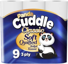 Load image into Gallery viewer, Panda Cuddle Standard 3 Ply Toilet Rolls (Various Amounts)