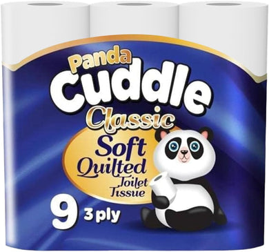 Panda Cuddle Standard 3 Ply Toilet Rolls (Various Amounts)