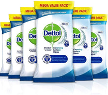 Load image into Gallery viewer, Dettol Anti-Bacterial Cleansing Surface Wipes 126 Pack (Various Amounts)
