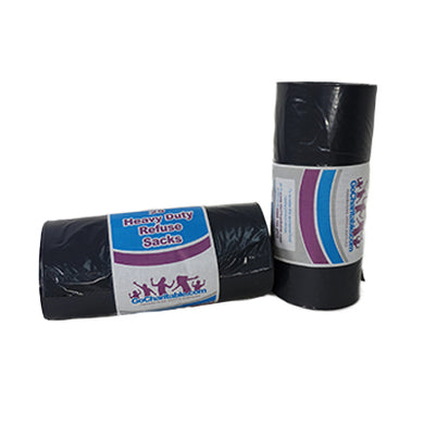 Extra Heavy Duty Black Refuse Sacks (Various Amounts)